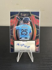 2024 Panini Select #SS-BT Brayden Taylor Signature Selections Red Prizms #/99