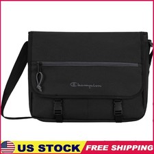 Stylish Messenger Bag Padded Laptop Sleeve Adjustable Strap Organizer Pockets US