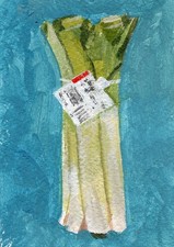ACEO Original painting vegetable, food still life art card by Cristal Ortiz