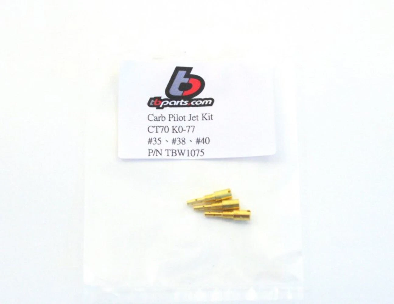TB Parts AFT Carburetor Pilot Jet Kit – CT70 K0-77 AFT Carb Only