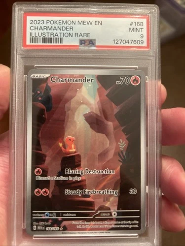 Pokémon Charmander TCG IR Scarlet & Violet 151 Card 168/165 PSA 9