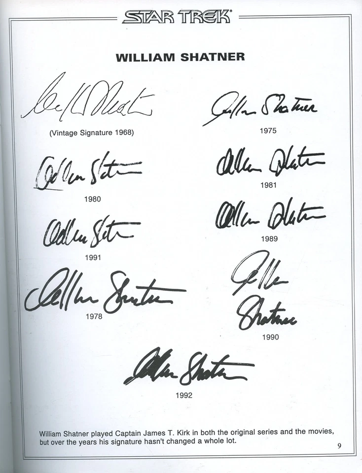 Study of STAR TREK Autographs Book by Al Wittenbert 1st Edition 1994 (VG+) Rare - Image 2 of 4