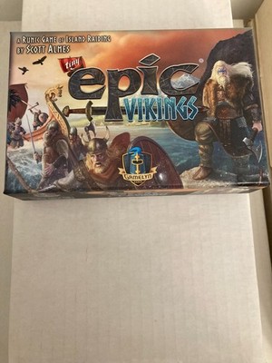 Gamelyn Games TINY EPIC VIKINGS game open complete played 2-3 times
