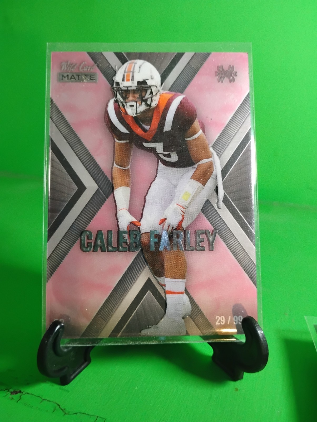 L5 2021 Wild Card MATTE - X-Plode Caleb Farley #MXP-10 Black-Pink X /99 (RC)
