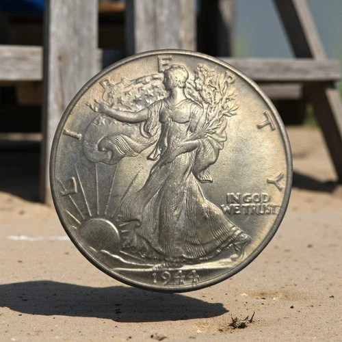 1944-P Walking Liberty Half dollar 90% Silver AU