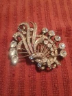 Eisenberg Vintage Sterling Silver Rhinestone Brooch/Pin