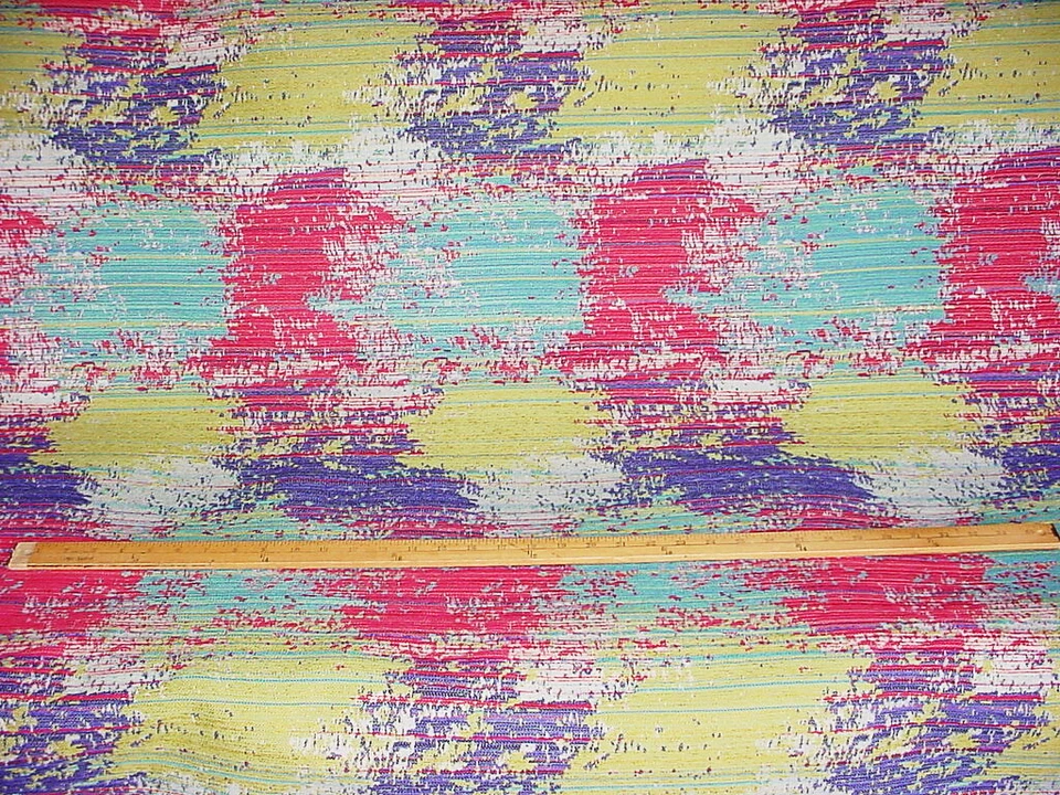 2-5/8Y Stroheim Schnabel Blue Brush Stroke Strie Tapestry Upholstery Fabric - Image 4 of 4