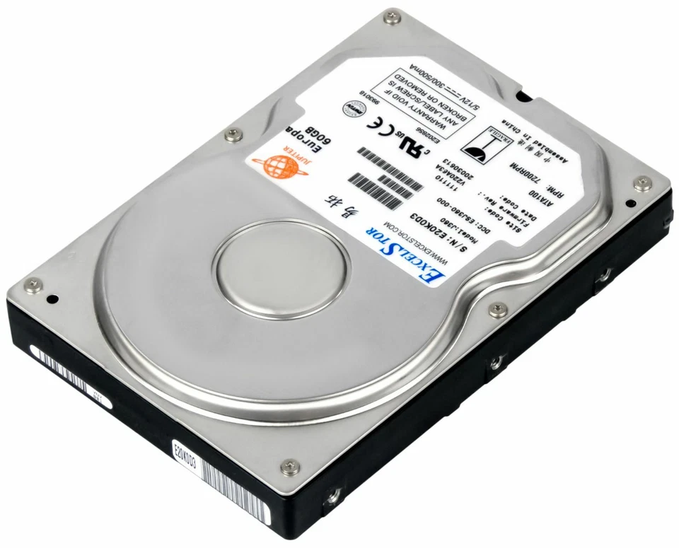Hard Drive Excelstor Europa J360 60GB 7200RPM 2MB ATA / PATA / IDE 3.5" Inch - Image 2 of 3