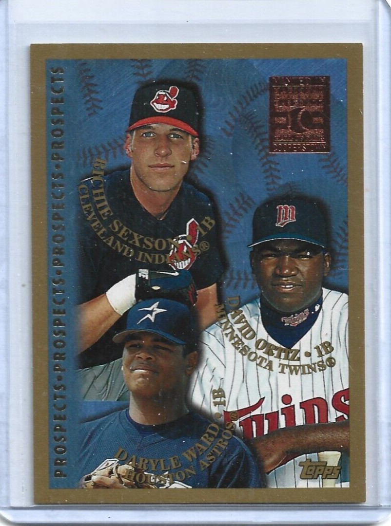 David Ortiz/Sexson/Ward 1998 Topps Minted in Cooperstown Card #257