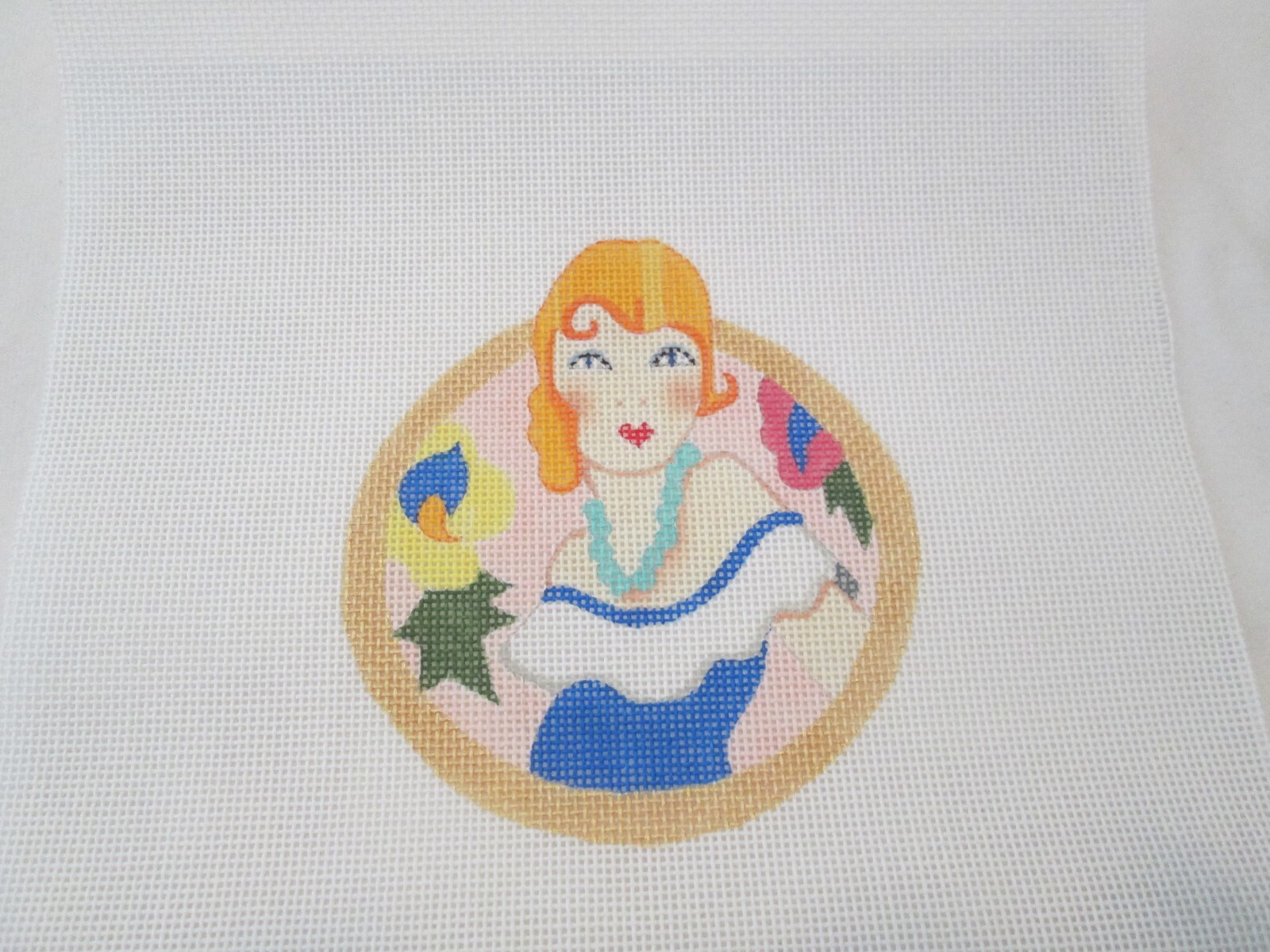 Lucy-Raymond Crawford-Handpainted Needlepoint Canvas