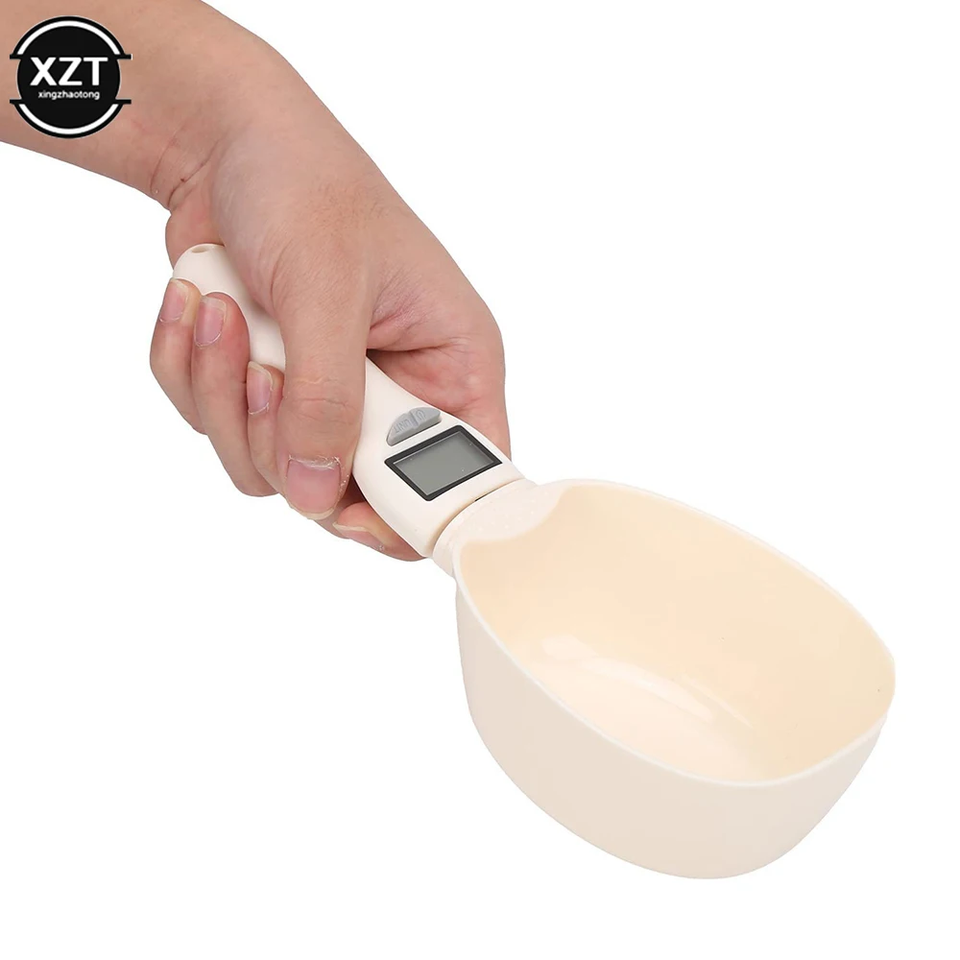 Pet Food Measuring Scoop Electronic Dog Cat Food Measuring Cup Digital