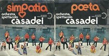 DISCO 45 GIRI            ORCHESTRA SPETTACOLO RAOUL CASADEI  – SIMPATIA // POETA