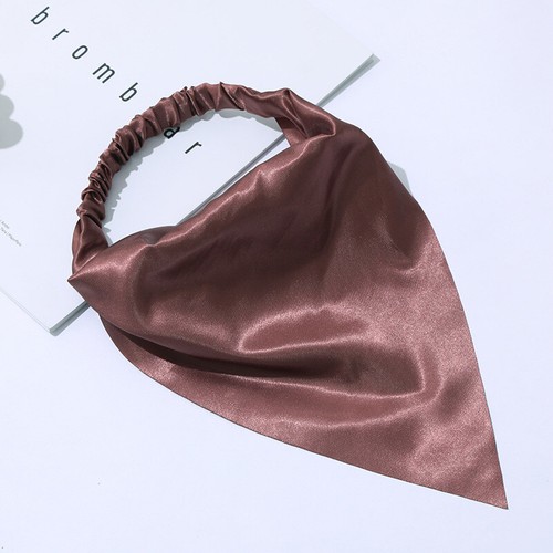 2 Stück Seidensatin Haarband Stirnbänder Headwrap Bandana Dreieck Haar Schal Turban - Bild 11 von 15