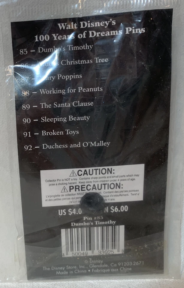 Disney 100 Years of Dreams Dumbo's Timothy PIN #85 - Image 3 of 3