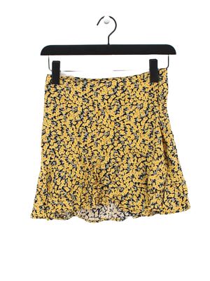 Motel Women's Mini Skirt XS Multi Floral 100% Viscose Short Mini