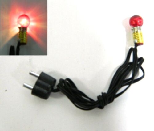 Lampada Singola Rossa 3,5 Volt Attacco E5 - Luce illuminazione Presepe - Foto 1 di 2