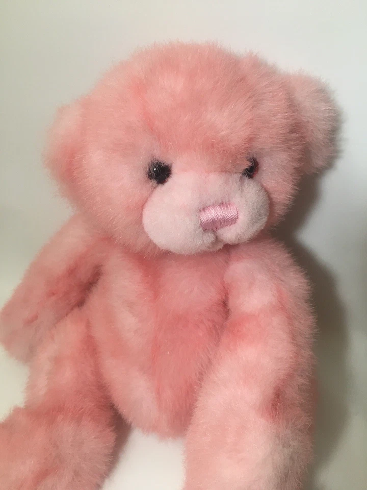 Oso de peluche A&A SABLE de colección raro rosa esmerilado suave piel realista felpa de 12 pulgadas Foto 2 de 4