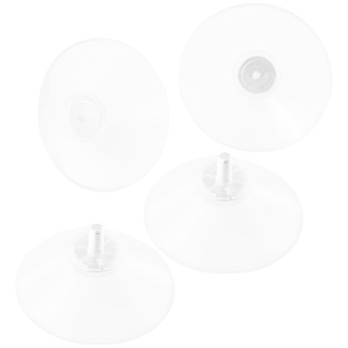 10pc Clear 41mm Thumb Screw Clear Suction Cups White Nut Rubber Casement-Suckers - Picture 14 of 24
