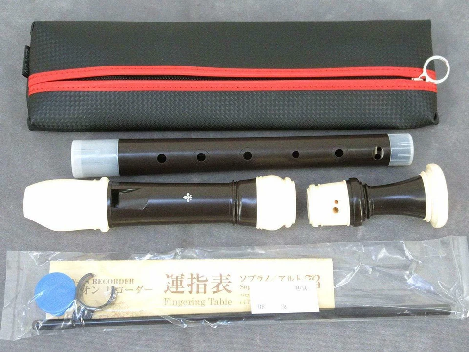 Zen-On Full-tone G-1A BRESSAN Baroque ABS Resin Alto Recorder - Image 3 of 4