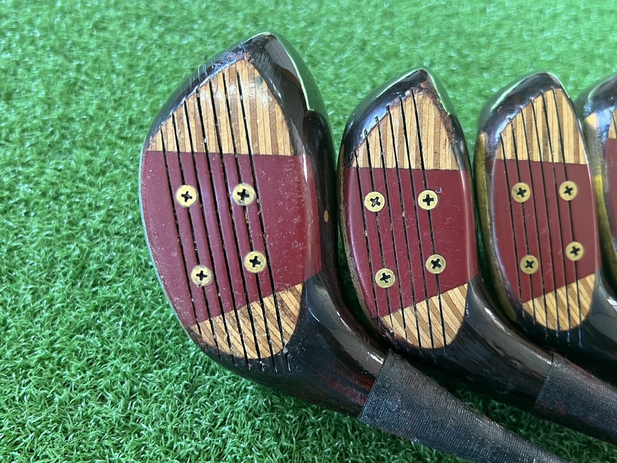 SPALDING カンガルー革グラブ TOPFLITE PRO 20-10 Vintage Spalding Top-Flite Model 28 Wood Set 2,3,4 - W/HC's