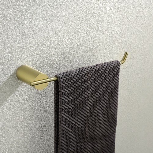 4 Piece Brushed Gold Bathroom Towel Bar Set Wall-Mount Toilet Holder Robe Hook - Picture 4 of 7