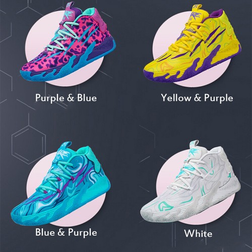 Zapatos de baloncesto transpirables superiores de fibra para hombre Zapatos deportivos Zapatos deportivos - Imagen 41 de 52