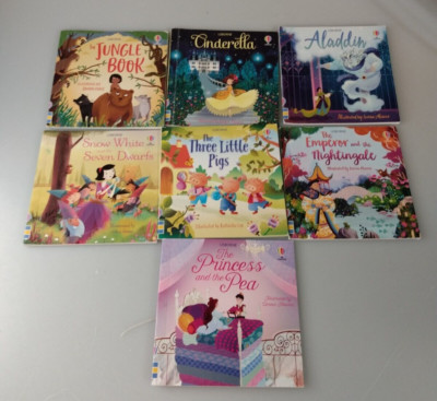 Usborne Mini Usborne Classics 7 Book Lot - Jungle Book, Aladdin Homeschool Lot
