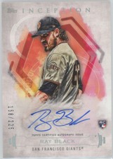 2019 Topps Inception Rookie and Emerging Stars Auto Ray Black Giants RC 158/225