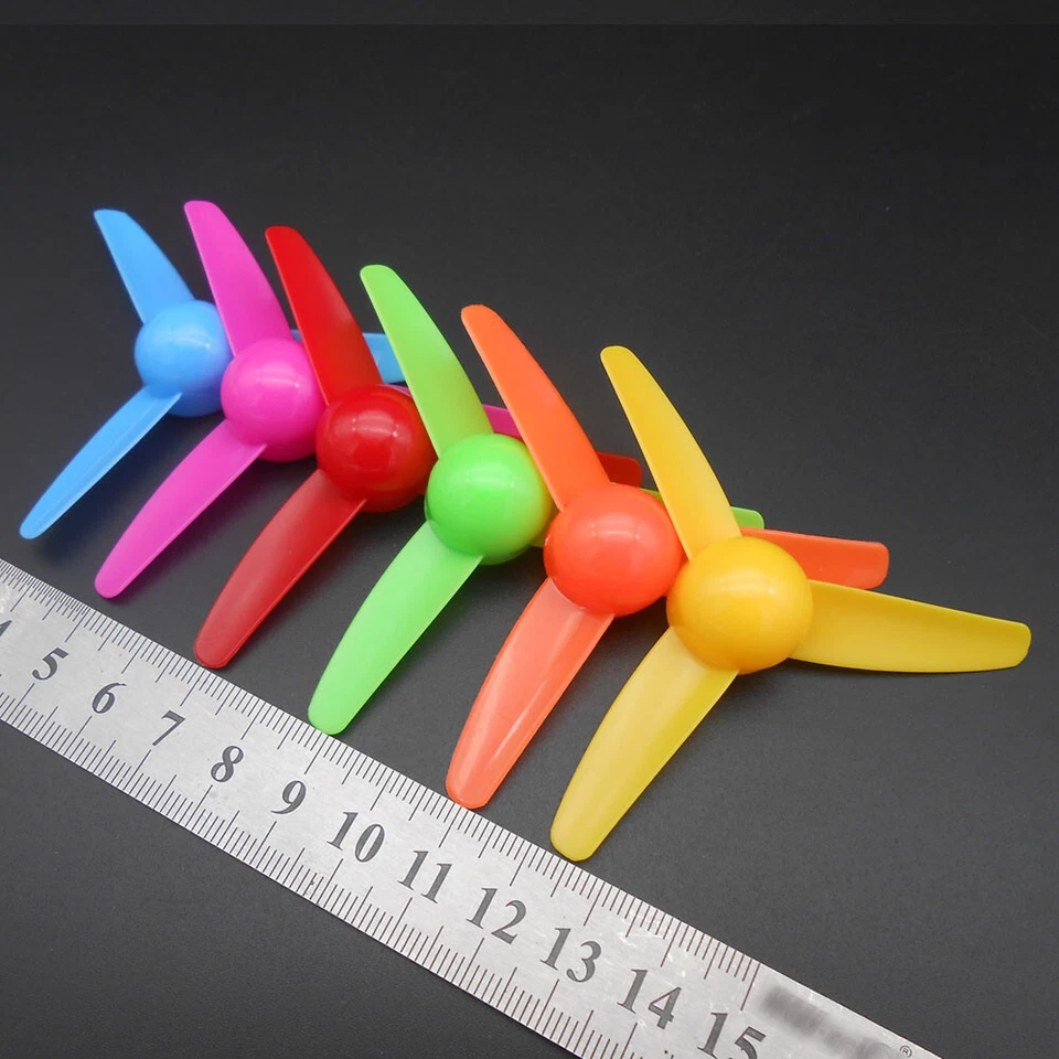 10Pcs 80MM Plastic 3-Blade Propeller Fan Blade Three-Blade OARS Hole 2MM 3 Leaf  - Image 2 of 4