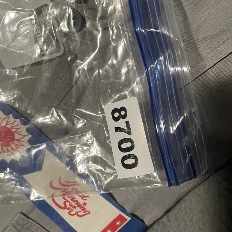 Camisa De Colección Años 50 Simpson Soulette Popelina Algodón Trabajo Abotonada Talla Mediana Foto 4 de 4