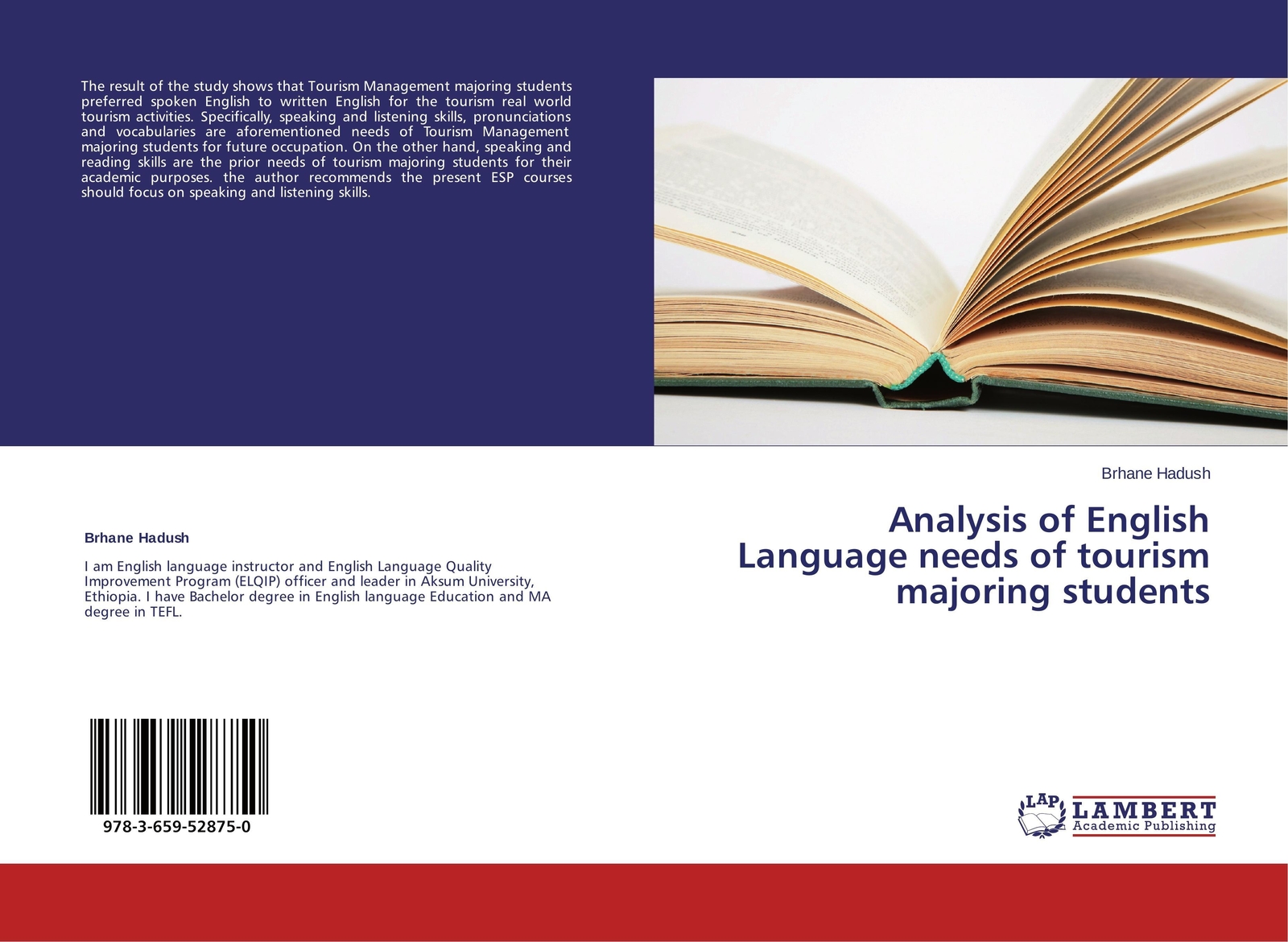 Thumbnail - Brhane Hadush | Analysis Of English Language Needs Of Tourism Majoring