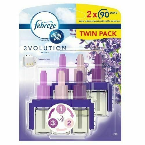 Febreze Ambi Pur 3Volution Refill Air Freshener 2X90 days pack of 1 & 2 - Picture 17 of 24