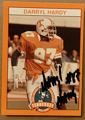 Darryl Hardy - Signed / Autographed - Tennessee Vols Football Card
