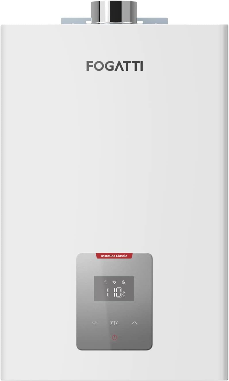 FOGATTI Natural Gas Tankless Water Heater Indoor GPM 90,000