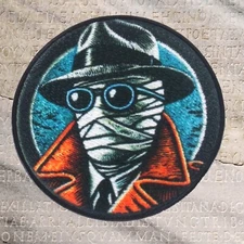 The Invisible Man Classic Horror Patch - Sci-Fi Monster Movie Iron-On, Retro