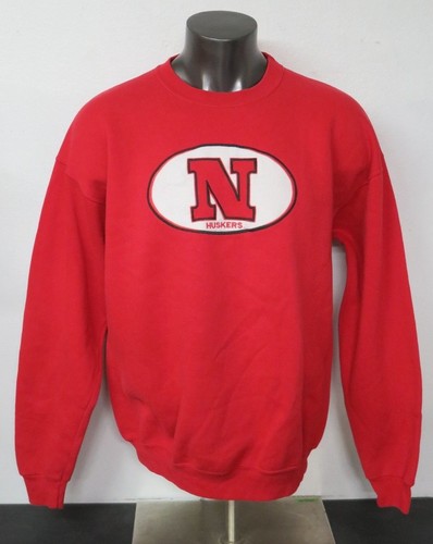 Simply For Sports Nebraska Corn Huskers Red Crewneck Sweater Size XL 50/50 VTG - 第 1/6 張圖片