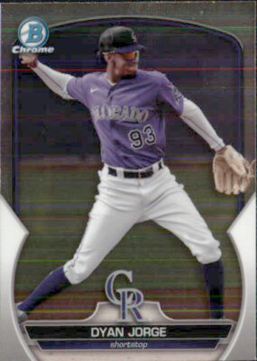 2023 BOWMAN CHROME PROSPECT COLORADO ROCKIES - DYAN JORGE BCP-235