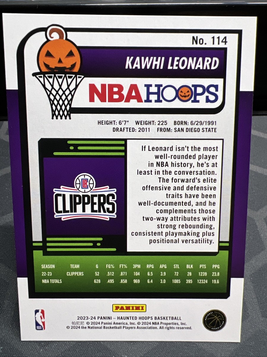 2023-24 Panini NBA Haunted Hoops Orange #114 Kawhi Leonard | eBay
