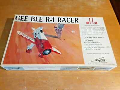 WILLIAMS BROS. Model GEE BEE R-1 RACER Kit #32-711 DOOLITTLE'S RECORD BREAKER