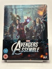 Avengers Assemble Zavvi Exclusive Lenticular Embossed Steelbook 3D  Blu-ray