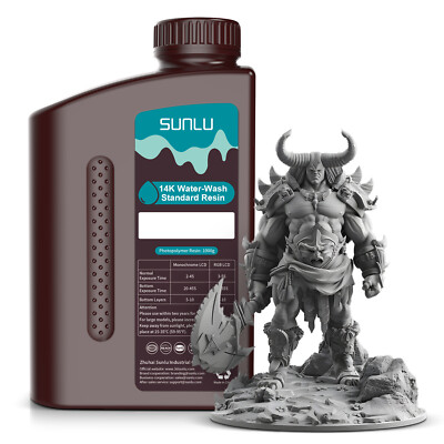 SUNLU 14K Water-Wash Standard Photopolymer Resin 405nm UV Drucker Harz 1KG