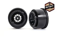 Traxxas 9473 Wheels, Weld gloss black rear  2 New