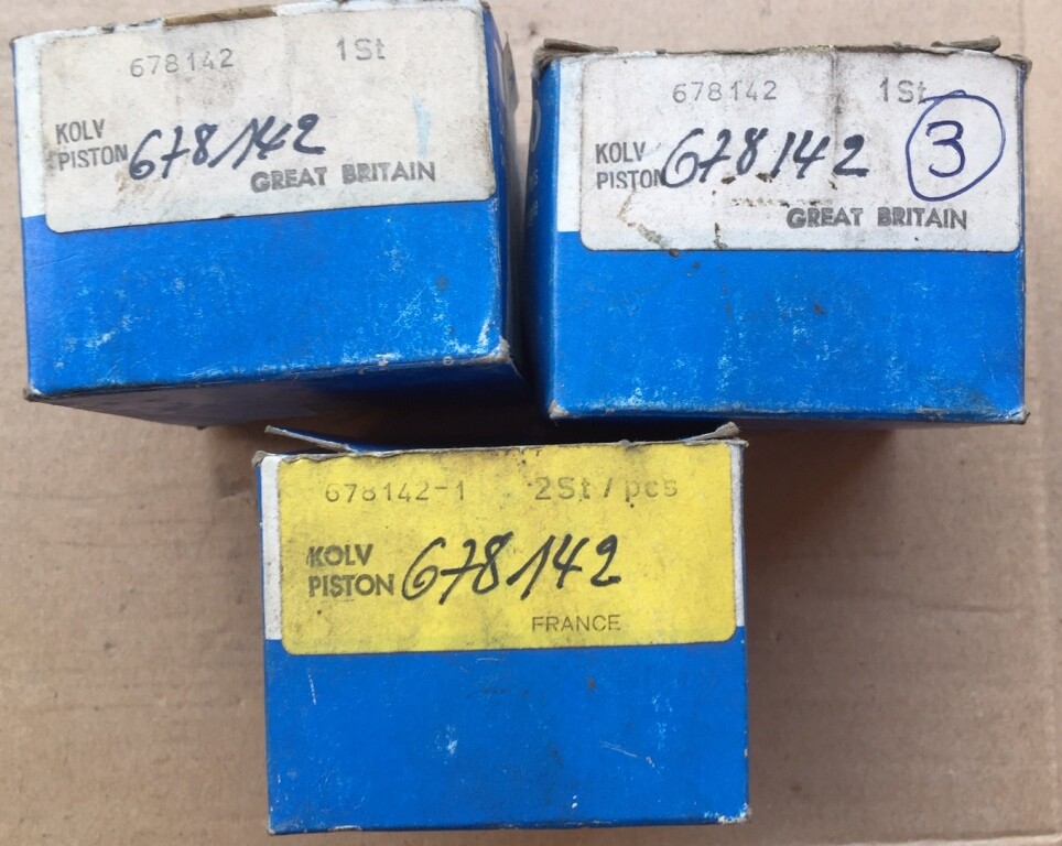 Pistons Girling AV NOS de 36mm, l'excellence vintage pour Volvo 140