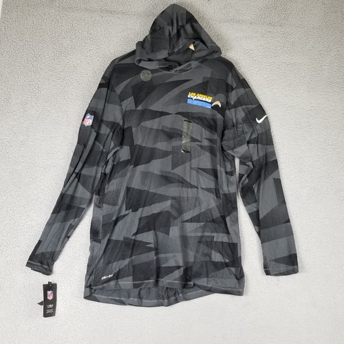 Los Angeles Chargers Nike Sideline Impact Hoodie Long Sleeve T-Shirt 2020 New