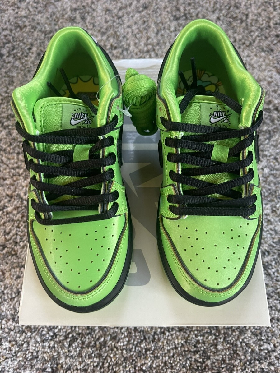 Size 12.5C (PS) - SB Dunk Low The Powerpuff Girls Buttercup | eBay