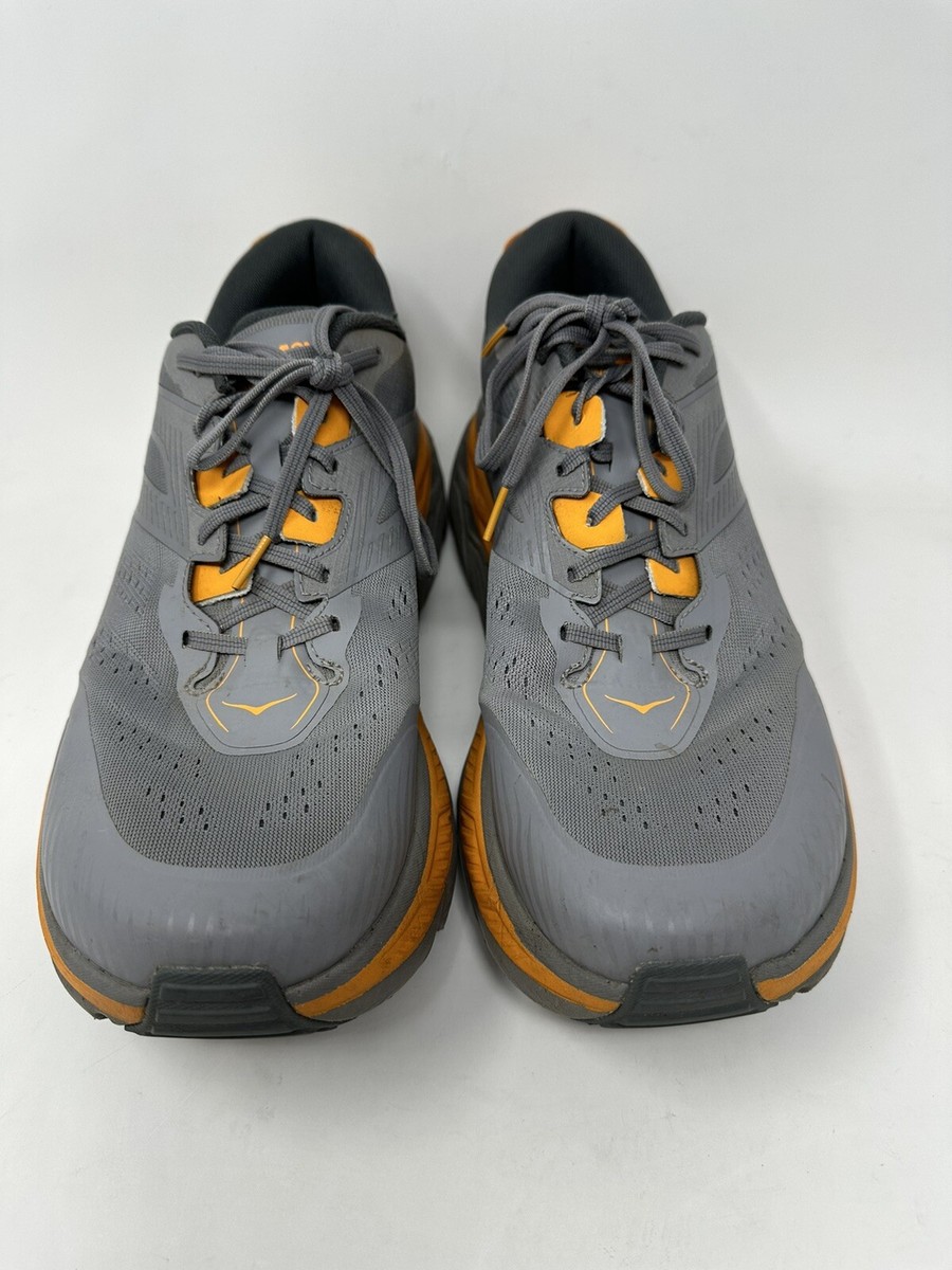 Hoka One One Stinson ATR 6 Grey Bright Marigold Men Shoes