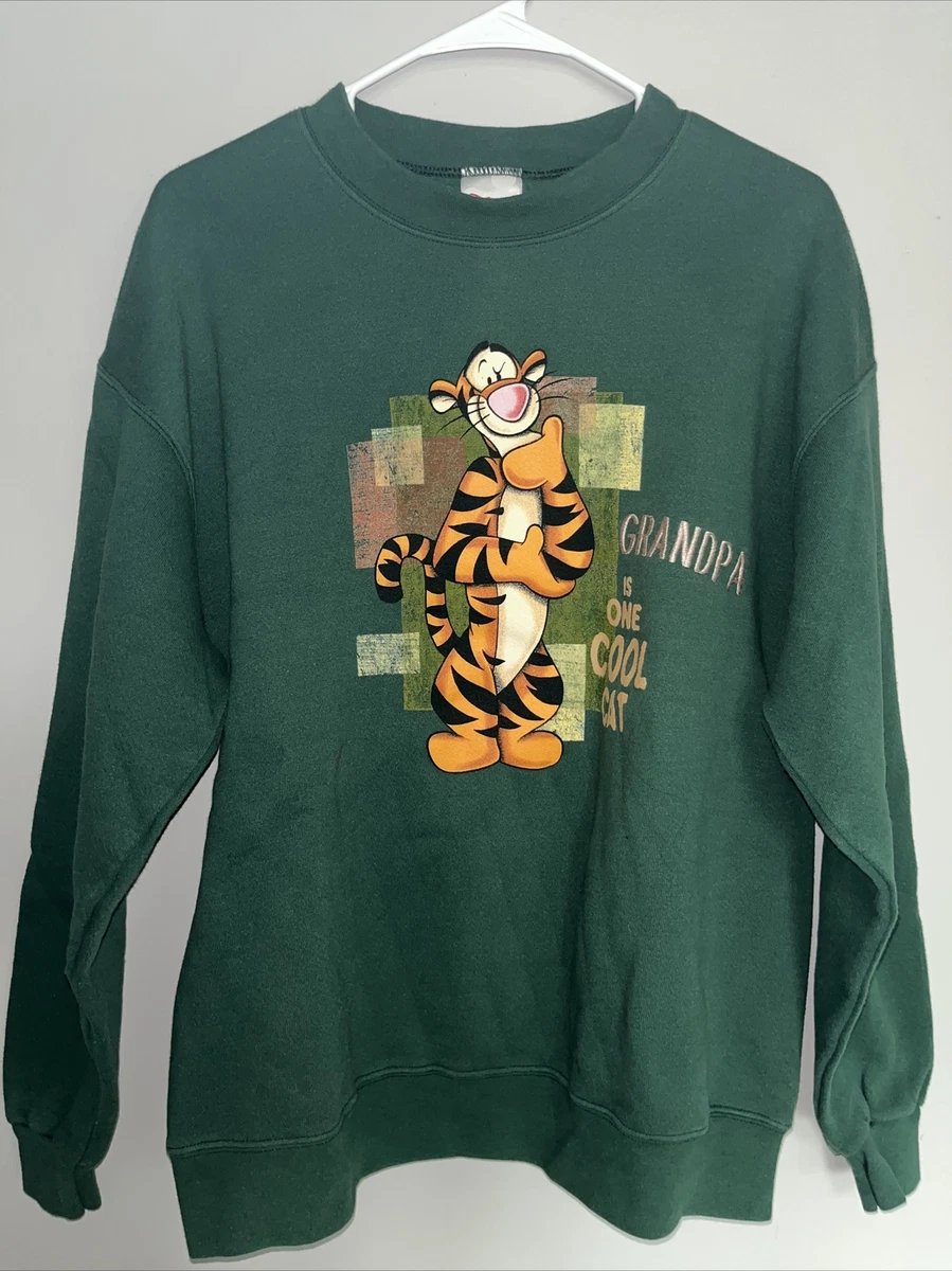 Vintage Disney Store Tigger Sweatshirt Grandpa Is One Cool Cat