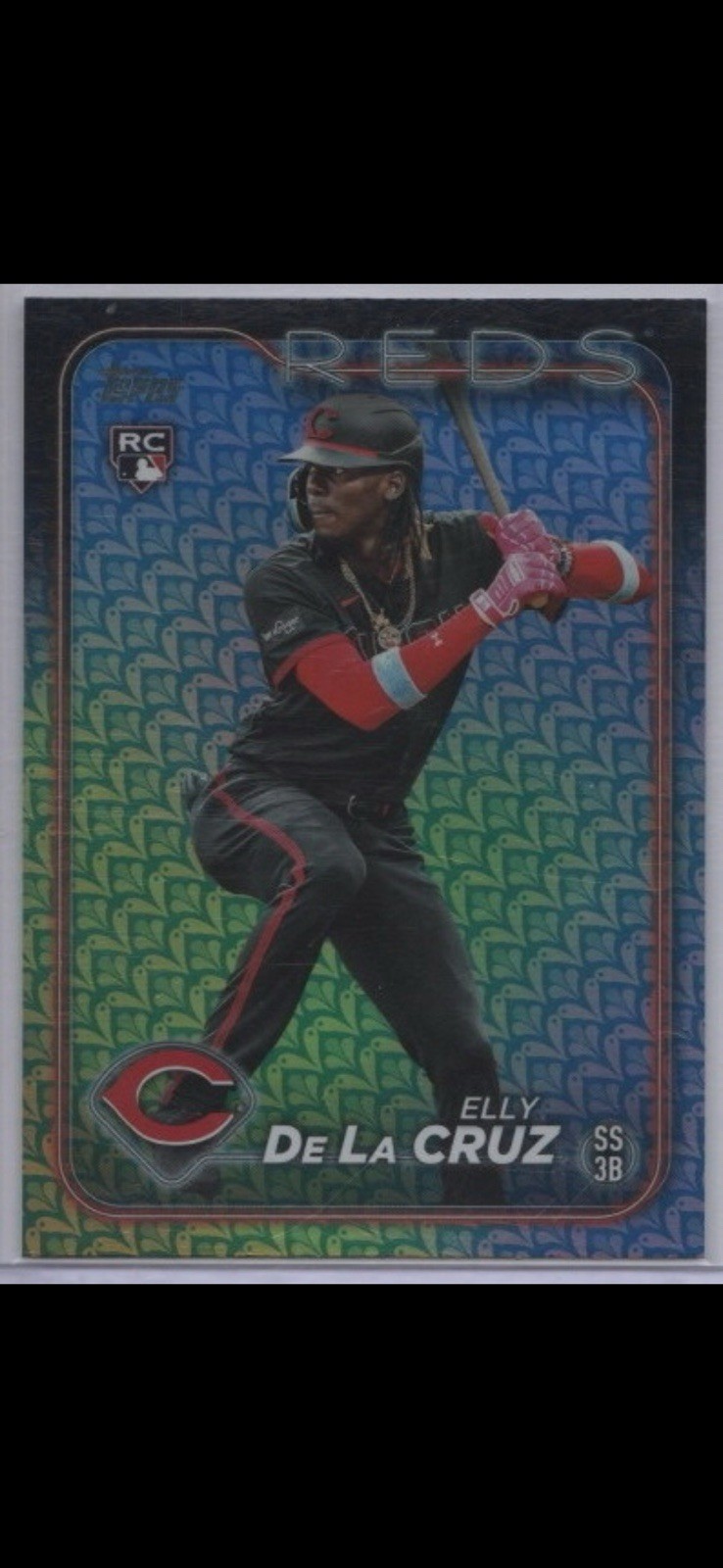 Topps 2024 Series 1 Holiday Elly De La Cruz Rookie Cincinnati Reds #141