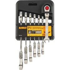 SAE Ratcheting Flex Head Combination Wrench Set (7-Piece)