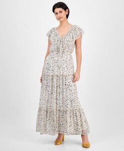 green emerald velvet dress sleeveless scoop neck floral midi dress – JULIA JORDAN main image 0
